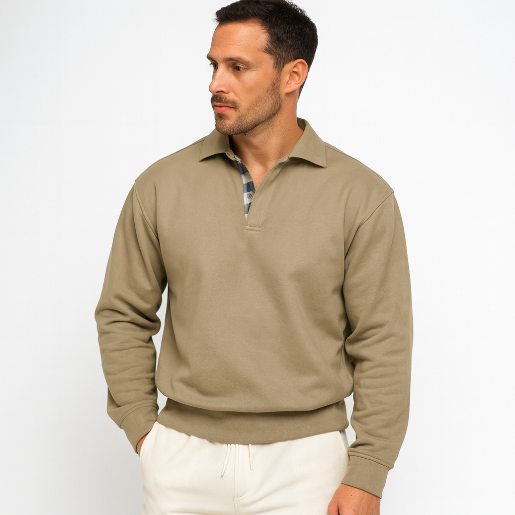 Kevin | Men Casual Polo Winter Pullover Sweatshirt