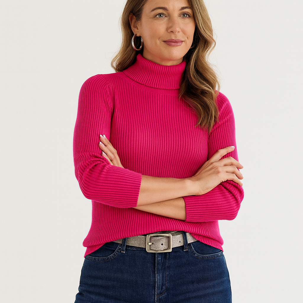 Eva | Women Comfortable Relaxed Winter Fit Turtleneck