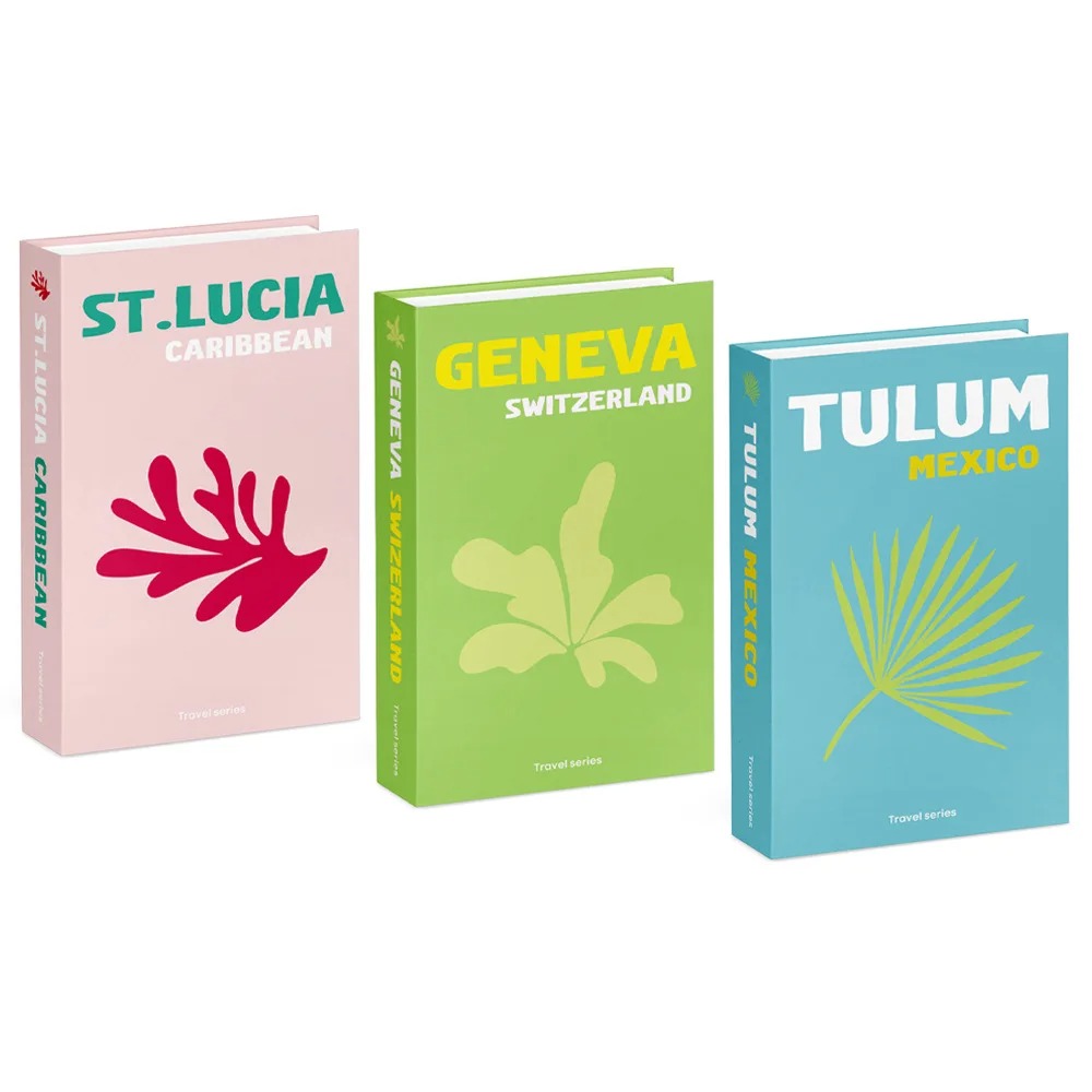 3pcs Simulation Decorative Books Luxury Home Living Room