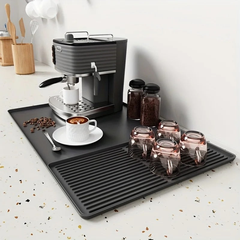 2-in-1 Silicone Coffee Bar Mat Heat Resistant