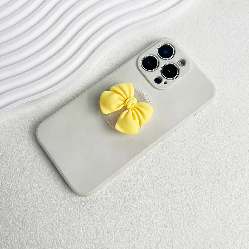 Cute Colorful Bowknot Phone Grip Foldable Stand