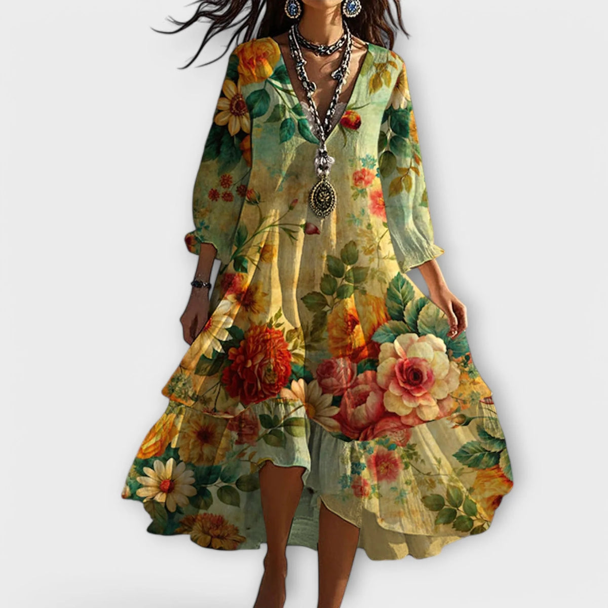 Victoria | Women  Summer Boho Floral Dress